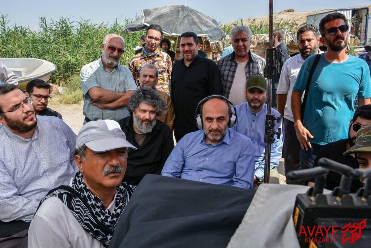 بازدید رئیس صداوسیما از پشت صحنه سریال‌های «قرارگاه سری نصرت» و «تانک‌خورها»