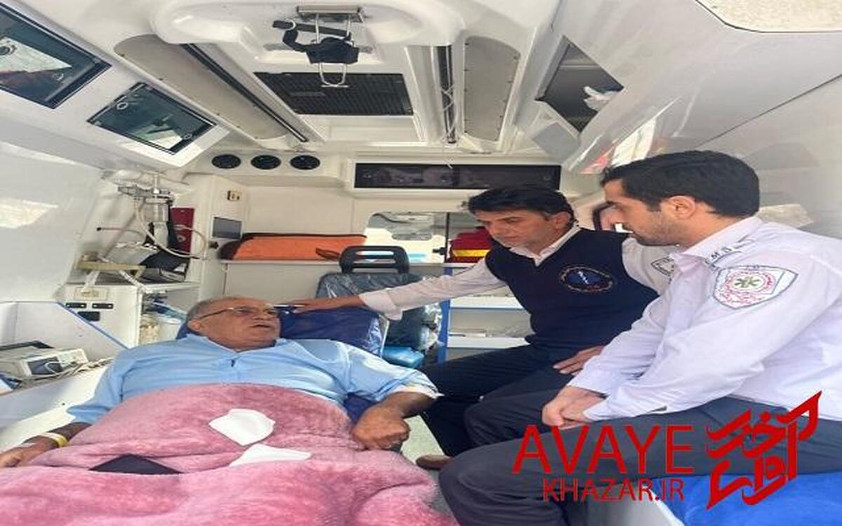 پیشکسوت فوتبال توسط اورژانس مازندران به تهران منتقل شد