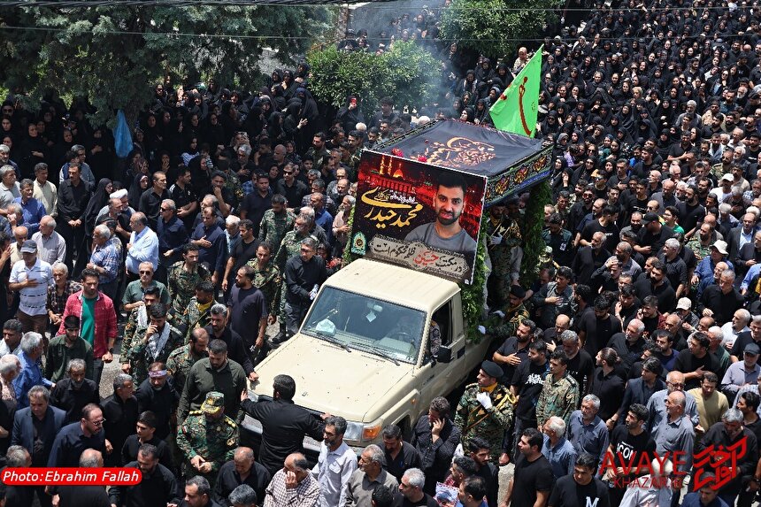وداع باشکوه قائمشهر با شهید محمد حیدری