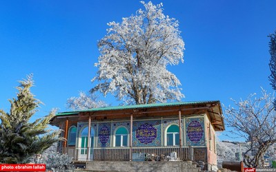 بارش برف بهاری در دودانگه‌ی ساری