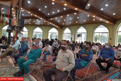 آئین افتتاحیه پارک بوستان شهدای گمنام نکا با حضور نماینده، ولی فقیه در مازندران