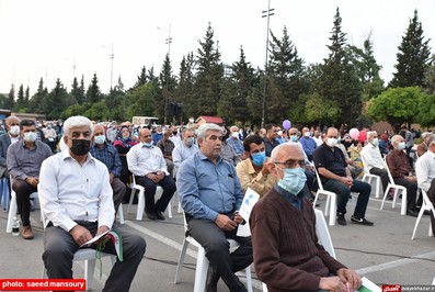 گردهمایی جامعه کارگران و بازنشستگان تامین اجتماعی شهرستان ساری در حمایت از آیت الله رئیسی