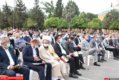 گردهمایی جامعه کارگران و بازنشستگان تامین اجتماعی شهرستان ساری در حمایت از آیت الله رئیسی