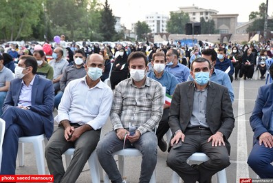 گردهمایی جامعه کارگران و بازنشستگان تامین اجتماعی شهرستان ساری در حمایت از آیت الله رئیسی