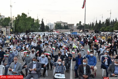 گردهمایی جامعه کارگران و بازنشستگان تامین اجتماعی شهرستان ساری در حمایت از آیت الله رئیسی
