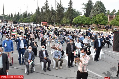 گردهمایی جامعه کارگران و بازنشستگان تامین اجتماعی شهرستان ساری در حمایت از آیت الله رئیسی