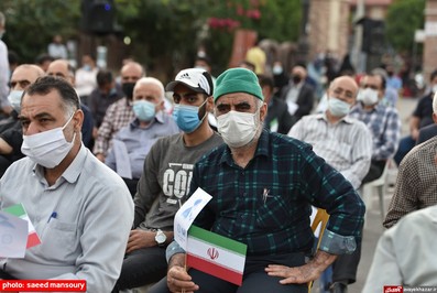 گردهمایی جامعه کارگران و بازنشستگان تامین اجتماعی شهرستان ساری در حمایت از آیت الله رئیسی