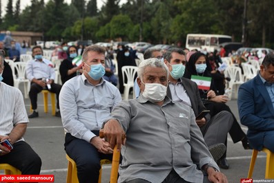 گردهمایی جامعه کارگران و بازنشستگان تامین اجتماعی شهرستان ساری در حمایت از آیت الله رئیسی