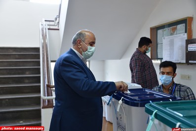 صندوق رای گیری مستقر در استانداری مازندران
