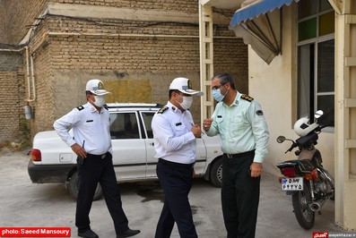 حضور رئیس پلیس راهور استان مازندران در نکا