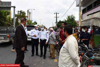 حضور رئیس پلیس راهور استان مازندران در نکا