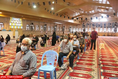 استقرار مراکز تزریق واکسن کرونا در مصلاهای نمازجمعه مازندران