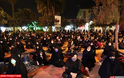 مراسم عزاداری شب تاسوعا در آستانه مبارکه امامزاده عباس ساری
