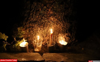 آئین شام غریبان حسینی در آستانه مبارکه امامزاده عباس ساری