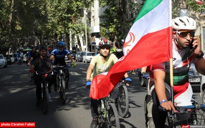 مانور دوچرخه سواری پلیس مازندران و شهرداری ساری