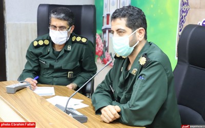 نشست خبری فرمانده سپاه شهرستان ساری به مناسب هفته دفاع مقدس