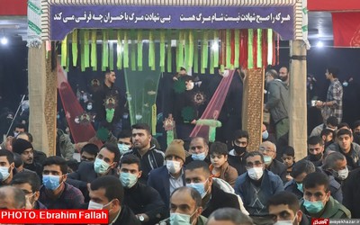 مراسم وداع با پیکر مدافع امنیت شهید سرهنگ پاسدار “مهران شوری‌زاده” در ساری