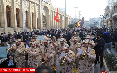 مراسم تشیع پیکر شهید مدافع امنیت شهید مهران شوری‌زاده در ساری