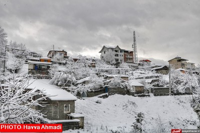 بارش نخستین برف سنگین زمستانی در سوادکوه