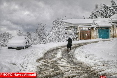 بارش نخستین برف سنگین زمستانی در سوادکوه