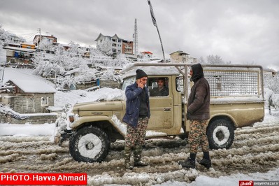 بارش نخستین برف سنگین زمستانی در سوادکوه