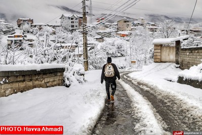 بارش نخستین برف سنگین زمستانی در سوادکوه