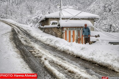 بارش نخستین برف سنگین زمستانی در سوادکوه