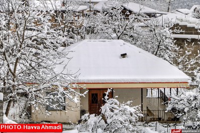 بارش نخستین برف سنگین زمستانی در سوادکوه