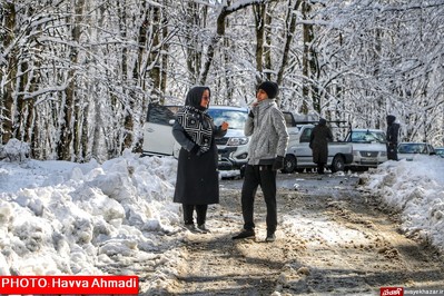 بارش نخستین برف سنگین زمستانی در سوادکوه