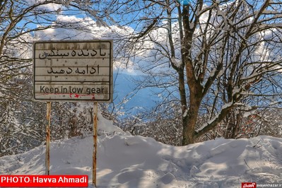 بارش نخستین برف سنگین زمستانی در سوادکوه