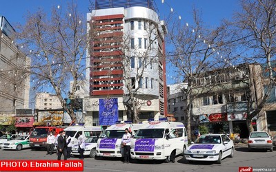 مانور اورژانس اجتماعی مازندران در ساری