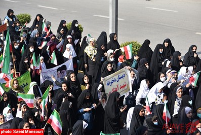 تصاویر راهپیمایی ۱۳ آبان ۱۴۰۱ در نکا