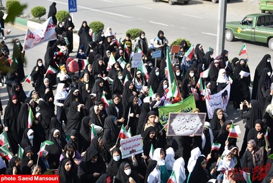 تصاویر راهپیمایی ۱۳ آبان ۱۴۰۱ در نکا