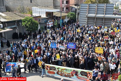 تصاویر راهپیمایی ۱۳ آبان ۱۴۰۱ در نکا