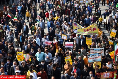 تصاویر راهپیمایی ۱۳ آبان ۱۴۰۱ در نکا