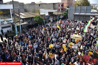 تصاویر راهپیمایی ۱۳ آبان ۱۴۰۱ در نکا