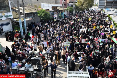 تصاویر راهپیمایی ۱۳ آبان ۱۴۰۱ در نکا