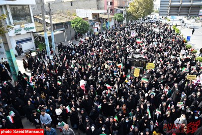 تصاویر راهپیمایی ۱۳ آبان ۱۴۰۱ در نکا