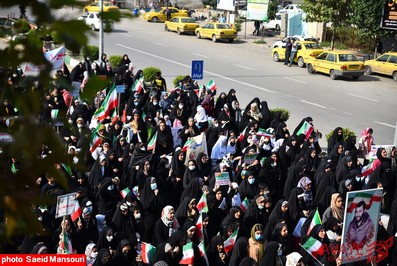 تصاویر راهپیمایی ۱۳ آبان ۱۴۰۱ در نکا