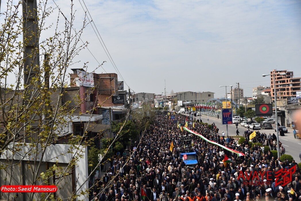 راهپیمایی روز قدس 1404 نکا