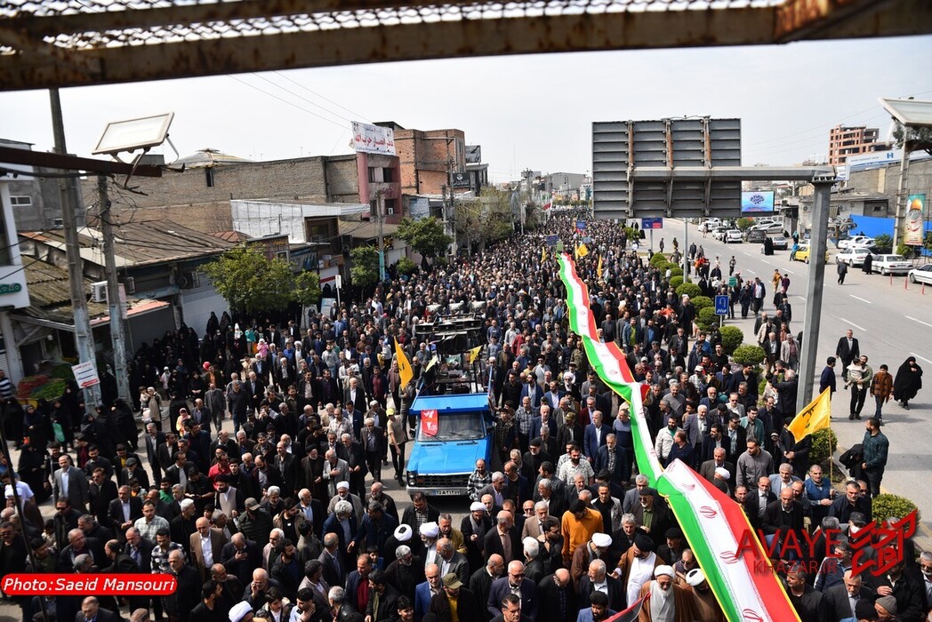 راهپیمایی روز قدس 1404 نکا