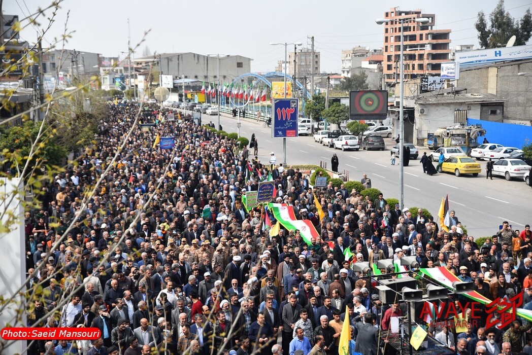 راهپیمایی روز قدس 1404 نکا