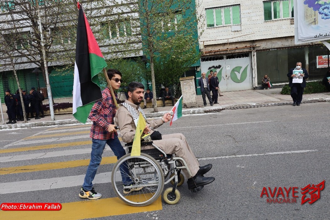 راهپیمایی روز قدس ۱۴۰۴ در ساری