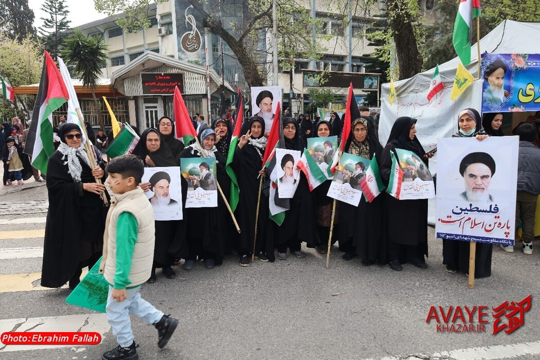 راهپیمایی روز قدس ۱۴۰۴ در ساری