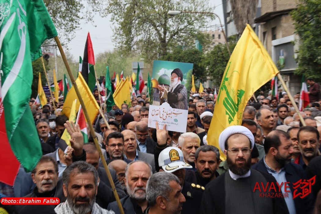 راهپیمایی روز قدس ۱۴۰۴ در ساری