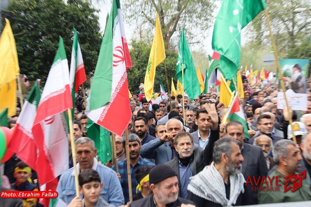 راهپیمایی روز قدس ۱۴۰۴ در ساری