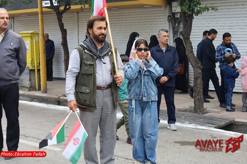 راهپیمایی روز قدس ۱۴۰۴ در ساری