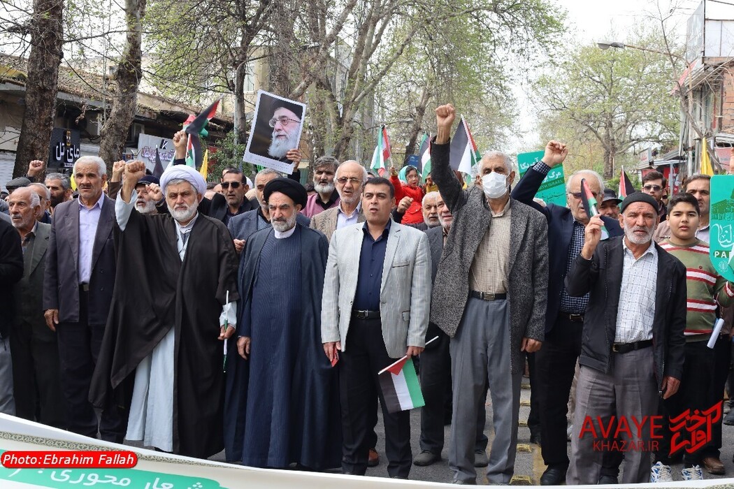 راهپیمایی روز قدس ۱۴۰۴ در ساری