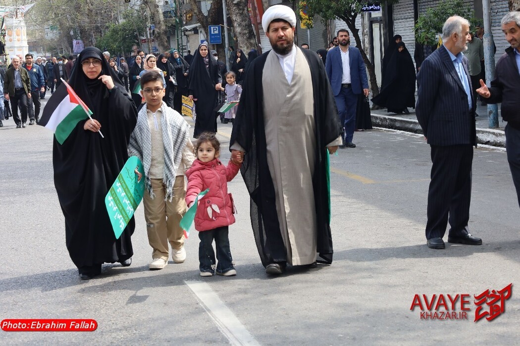 راهپیمایی روز قدس ۱۴۰۴ در ساری