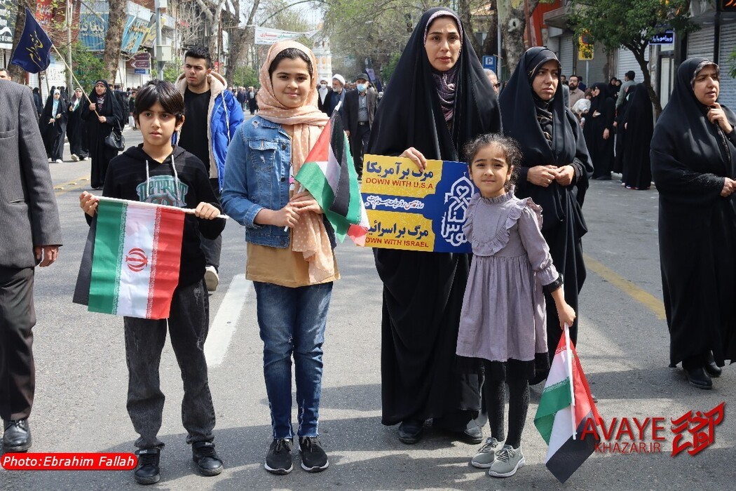 راهپیمایی روز قدس ۱۴۰۴ در ساری